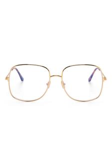 Очки TOM FORD Eyewear в большой оправе, золотой