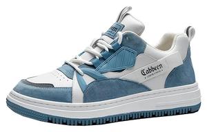 Повседневные кеды в стиле преппи мужские сине-белые Cabbeen