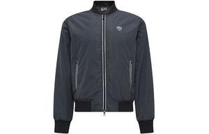 Куртка-бомбер на молнии с нашивкой логотипа EMPORIO ARMANI, синий