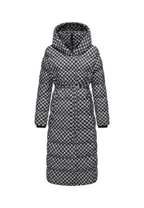 Стеганое пальто Niara Long Print Ragwear, черный