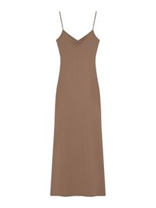 Bershka Платье в темно-бежевом цвете