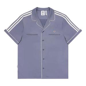 Рубашка x Clot рубашка для боулинга азиатские размеры Adidas, фиолетовый