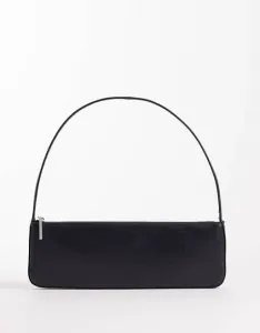 Черная классическая сумка через плечо Mango
