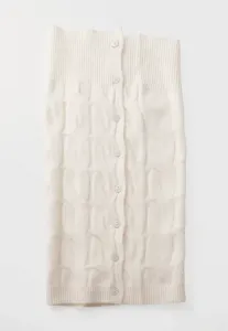 Утеплитель для шеи из кабельной трубки Gina Tricot, Cream