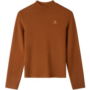 Полуводолазка легкая мягкая флисовая термобельевая футболка с длинным рукавом Women's CAMEL, caramel coffee