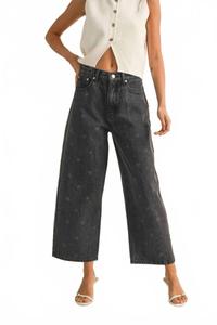 Широкие брюки Emory черного цвета Miou Muse, черный