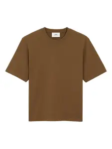 Футболка с монограммой Ami de Coeur Ami Paris, коричневый