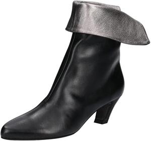 Женские ботильоны FYS с острым носком, милые с низким каблуком «котенок», на каждый день, стиль вестерн, двухцветные, размеры 4-16 US, Black