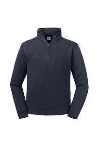 Аутентичная толстовка с молнией на четверть Russell, темно-синий
