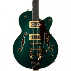 Гитара Gretsch Guitars G6659TG Players Edition Broadkaster Jr. с центральным блоком, одношпилечный с системой String-Thru Bigsby и золотой фурнитурой, Cadillac Green