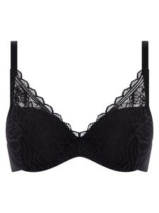 Бюстгальтер-футболка Chantelle Easy Feel Floral Touch, черный