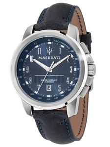 Maserati Часы Analog 'Successo' в темно-синем цвете