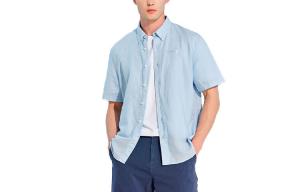 Рубашка мужская светло-синяя Timberland, светло-голубой