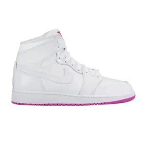 Кроссовки Air Jordan 1 Mid GS 'Fuchsia', белый