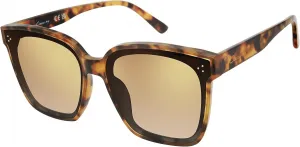 Женские солнцезащитные очки Circus NY By Sam Edelman CC354 увеличенного размера с жемчужным блеском, квадратной формы, Tortoise