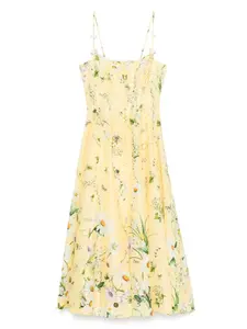 Платье с цветочным принтом Camilla, желтый