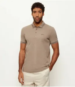 Поло Пэдди regular fit Boss Green, бежевый