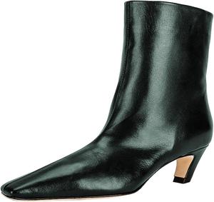 Женские ботильоны FSJ с квадратным носком, удобные, невысокий каблук типа «кикушка», на липучке, зимние, из искусственной замши, повседневные и нарядные, размеры 4-16 US, Dark Green