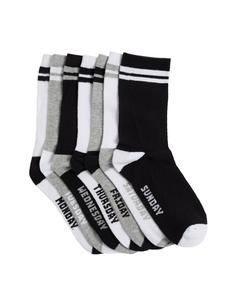 Носки WE Fashion, цвет Grey/Black/White