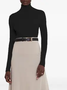 Кашемировый свитер в рубчик arch4, черный