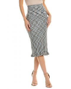 Юбка миди Gracia с оборкой по подолу Gracia, синий