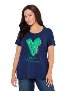 Ulla Popken Футболка чернильно-синего цвета