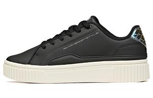 Кроссовки для скейтбординга женские, низкие, черные/цвет слоновой кости Anta