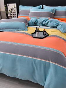 MIDO HOUSE Комплект постельного белья 4 предмета, простыня, размер 220x240 см