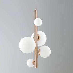 Подвесной светильник Luce Ambiente e Design Hera Typ B, сатиновое стекло / алюминий - 5 ламп