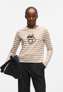 Топ KARL LAGERFELD IKON, Cannoli Cream/Nougat/Camel