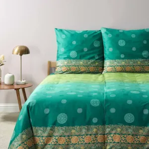 Комплект постельного белья из сатина PALLAVICINO цвет V1 МЯТА размер 240х220+2х80х80 Bassetti