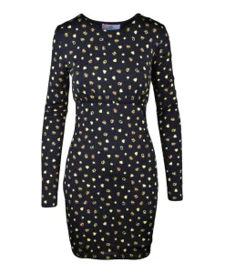 Элегантное платье из вискозы и эластана Chiara Ferragni Collection, черный