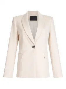 Пиджак с лацканами из ткани Milano LIU JO, белый