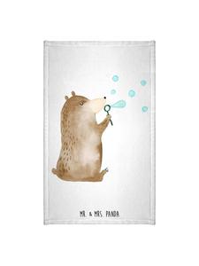 Mr. & Mrs. Panda Полотенце в виде медведя, мыльные пузыри без слов, белое