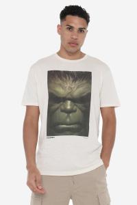 Футболка с лицом Халка Marvel, бежевый