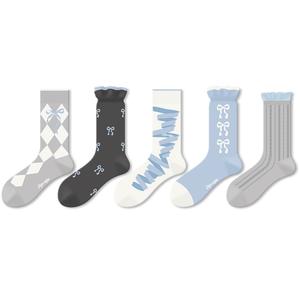 Унисекс носки Crew 5 штук DJUNGLE, серый