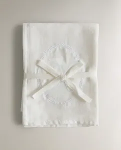 Упаковка детских муслиновых полотенец с вышитой буквой (2 шт.) Zara Home, Letter X