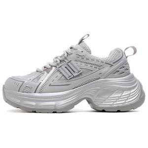 Низкие массивные кроссовки, увеличивающие рост, женские LINGPAO, Silver