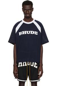 Футболка с сетчатым логотипом Racing Rhude, мультиколор