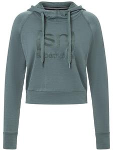 Толстовка super.natural Merino Hoodie, цвет graugrün