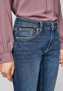 Тканевые брюки QS, темно-синий