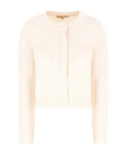 Шерстяной кардиган Michael Kors, бежевый