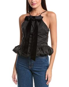 Тканый топ Seraphina, черный