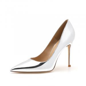 Женские туфли на высоком каблуке, серебристые Dunnu, Silver