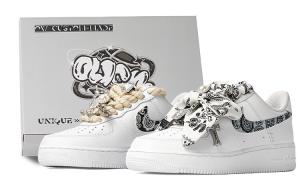 Женские кроссовки для скейтбординга Nike Air Force 1 Low, черное и белое