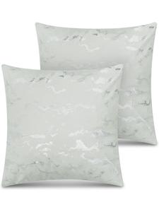 Aspero 2 наволочки с мраморным узором, 60x60 см, цвет Carrara, серебристый