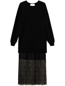 TWINSET платье с кружевом