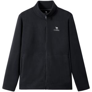 Ветрозащитная куртка с воротником стойкой, антистатическая, приятная к телу, мягкая, теплая, вельветовая, мужская CAMEL, phantom черный