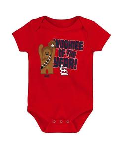 Красный боди St. Louis Cardinals Звездные войны Вуки года для новорожденных Outerstuff, красный