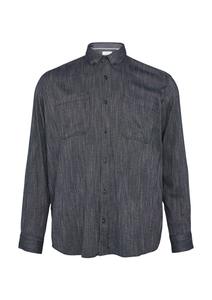 Рубашка на пуговицах классического кроя s.Oliver, Navy